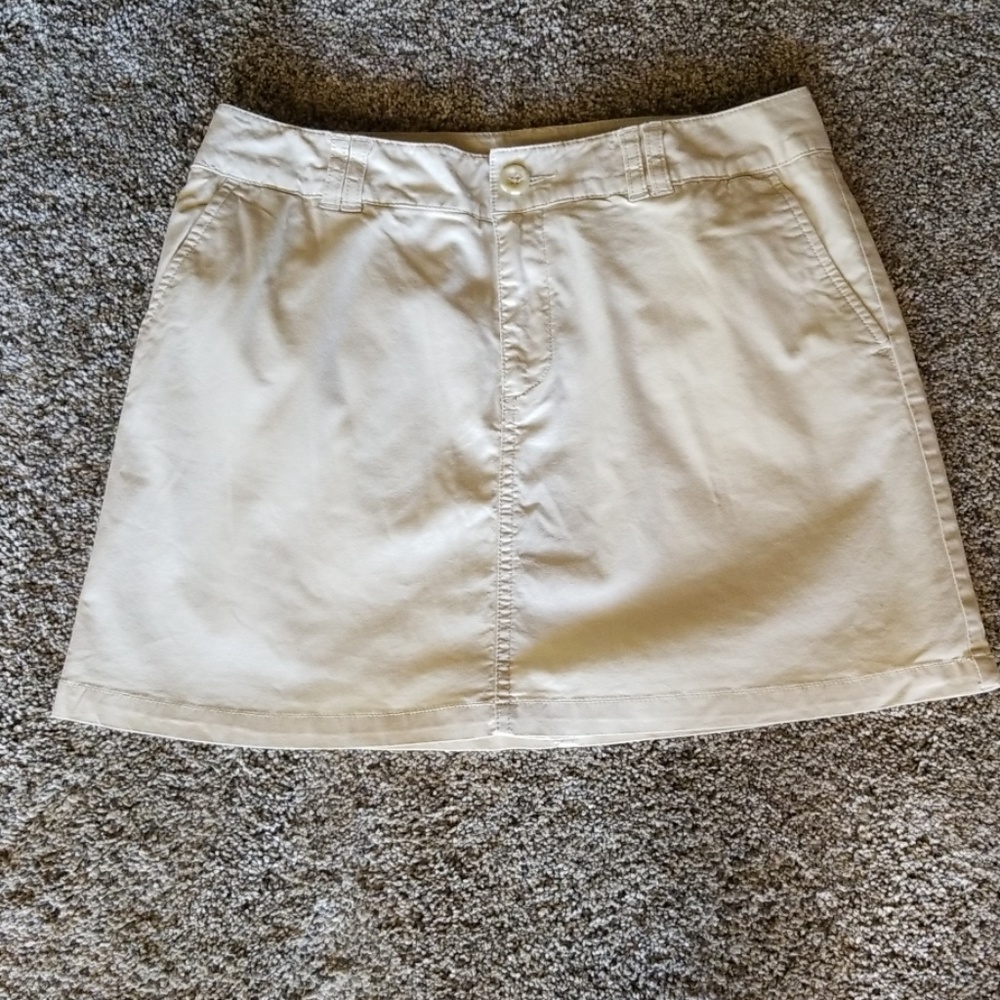 Cream color skorts